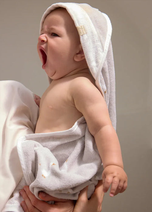 Mayoral Baby Goose Hooded Towel Grey