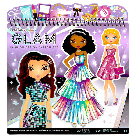 Glam Fashion Design Sketch Set image 0