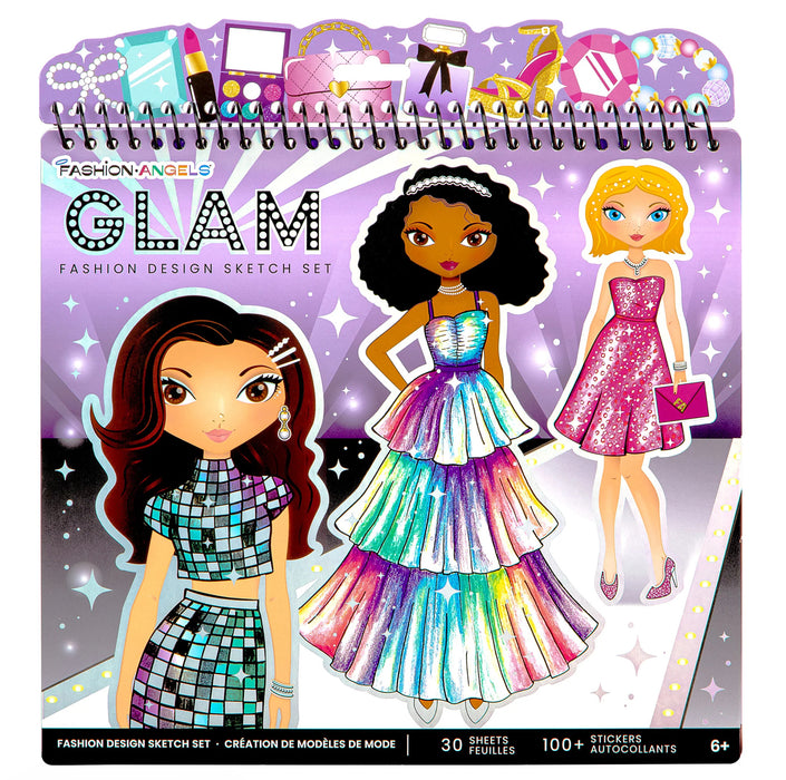 Glam Fashion Design Sketch Set image 0