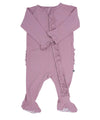Petunia Pink Ruffle Footie image 0