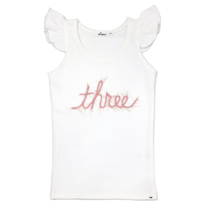 Script Birthday Flutter Sleeve Tank image 2