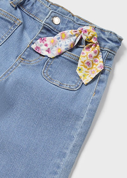 Floral Tee & Wide Leg Denim Pants image 4