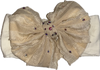 Rhinestone Ruffle Bow Headband image 1
