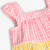 Pastel Gingham Tiered Dress & Bloomers Set image 2