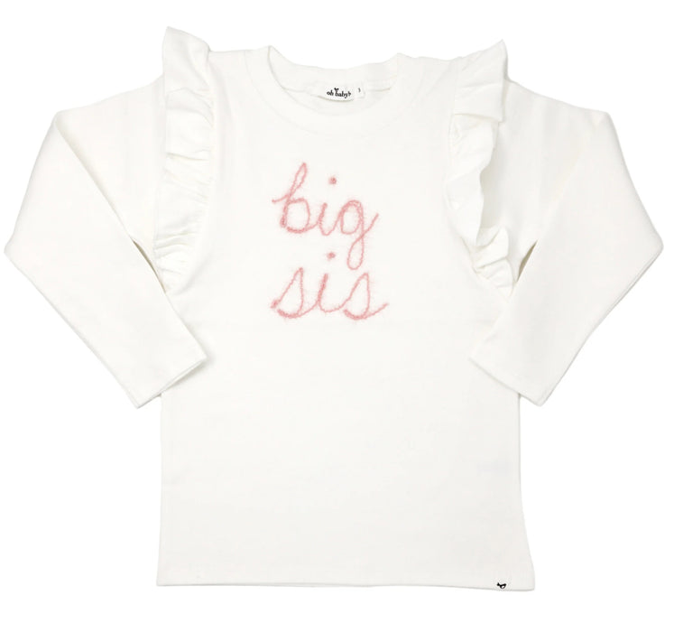 Big Sis Long-Sleeve Ruffle Tee
