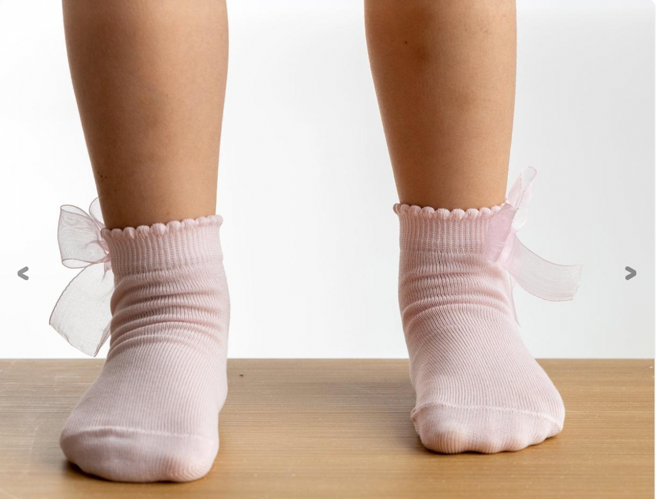 Chiffon Bow Socks image 3