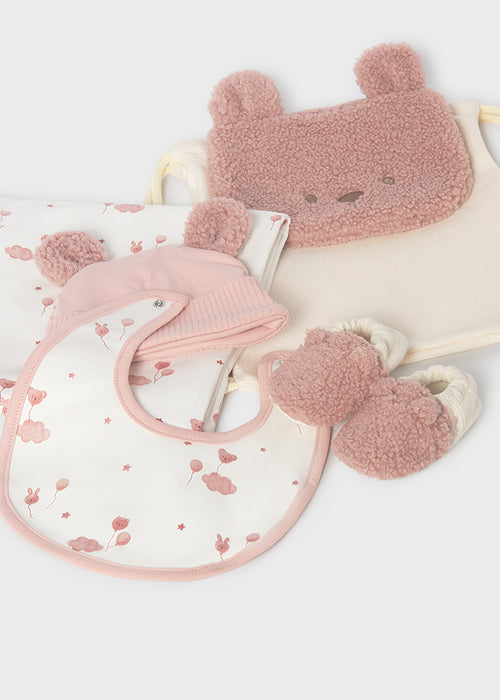 Bear Gift Set, Pink, Blue or Brown