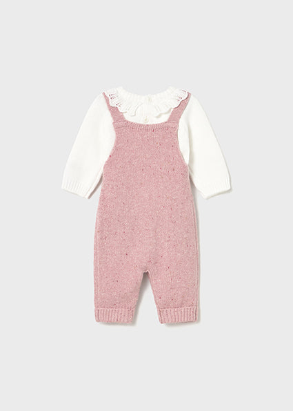 Rosewood Knit Overall Set