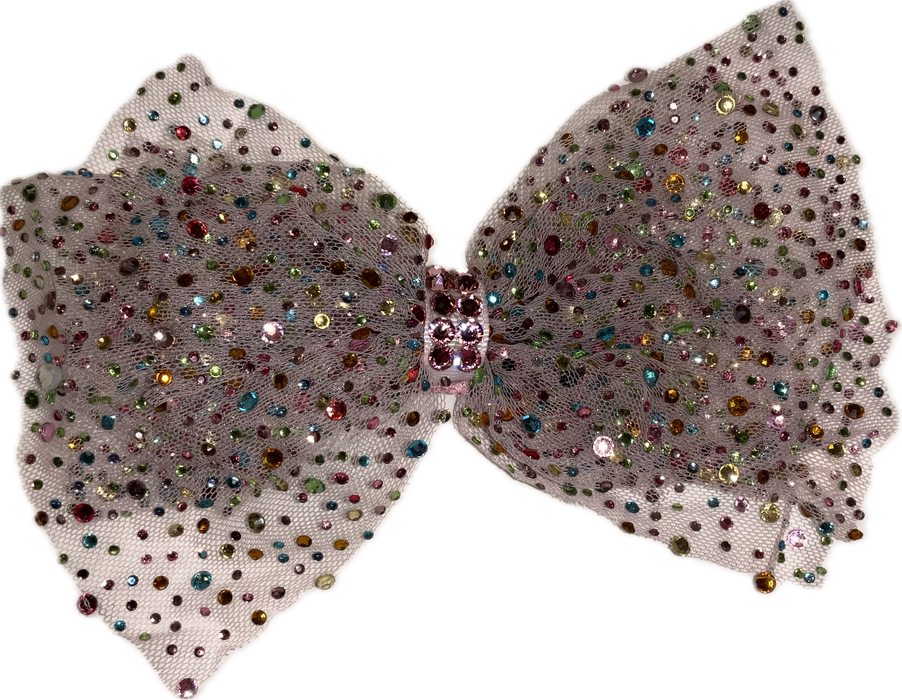 Pastel Pink Tulle Jewel Clip image 0