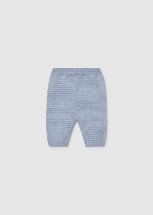 Blue 3-Piece Knit Set Hoodie, Shirt, & Pants