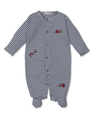 Touchdown Stripe Footie