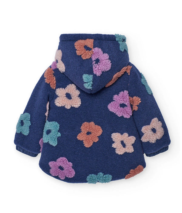 Floral Sherpa Zip Jacket