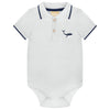 Nautical Polo Bodysuit & Printed Shorts Set image 0