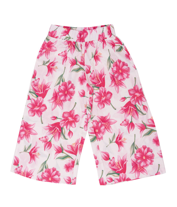 Tropical Bloom Wide-Leg Pants