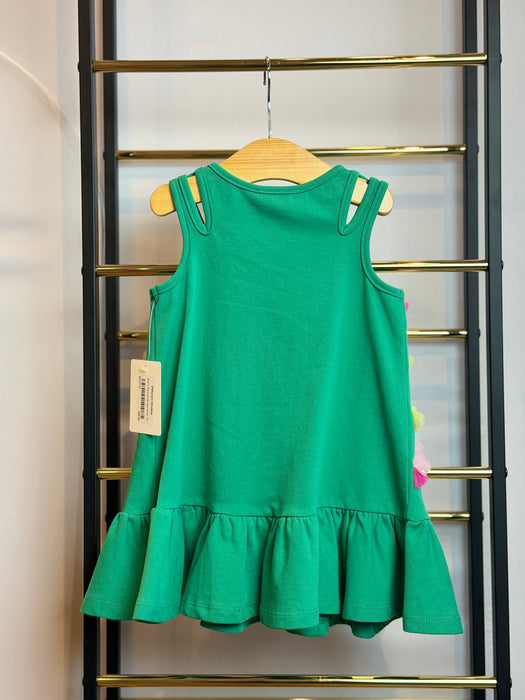 Bold & Playful Ruffle Hem Dress