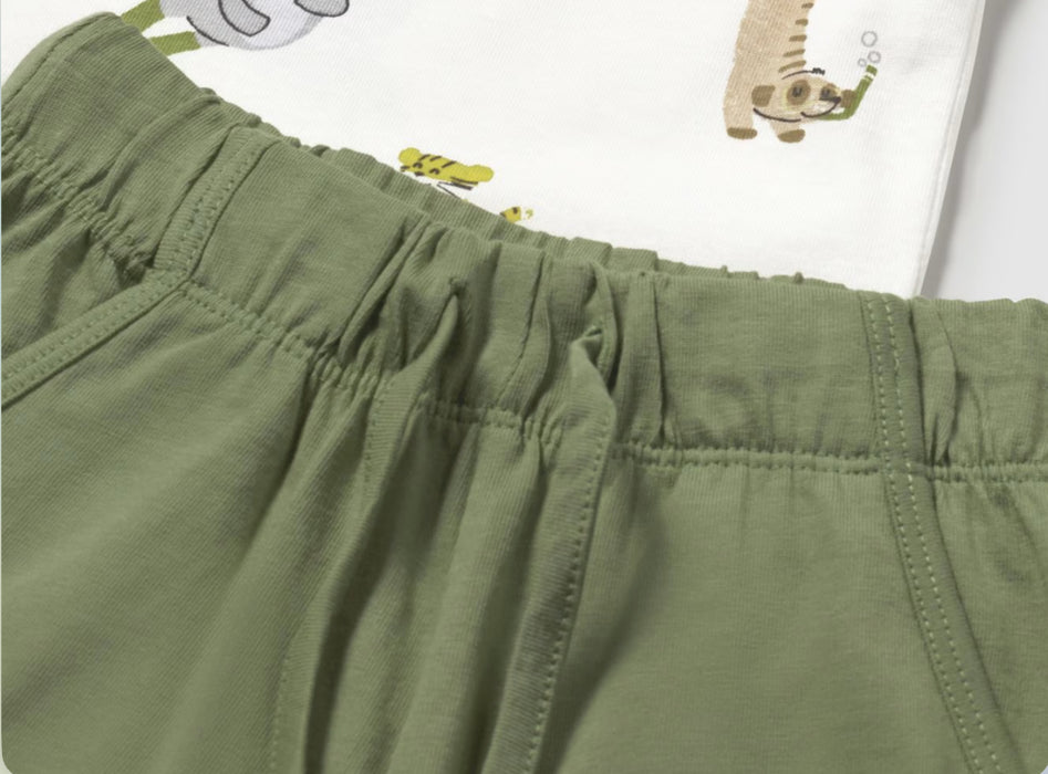 Roar Tiger Tee w/ Green Shorts