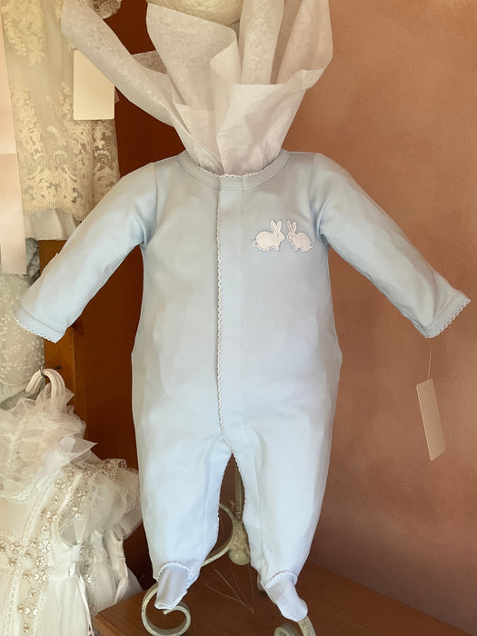 Bunny Footie Pink or Blue