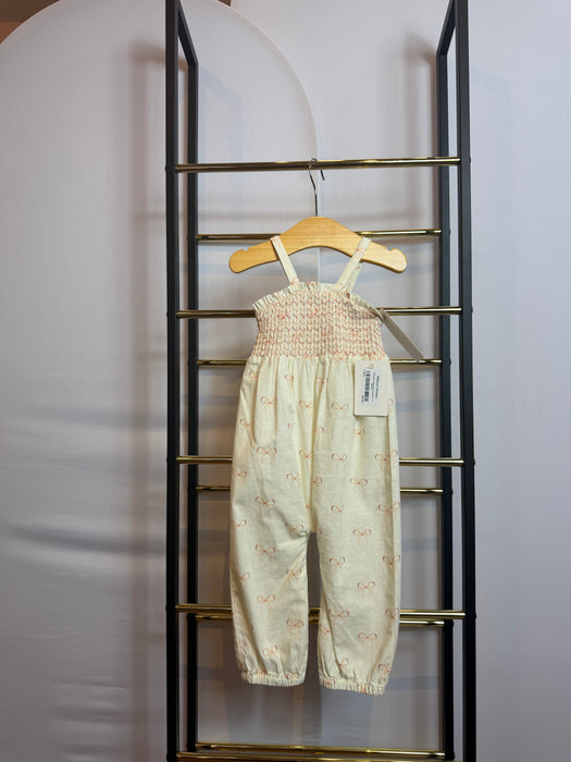 Baby Bow Smocked Jumpsuit