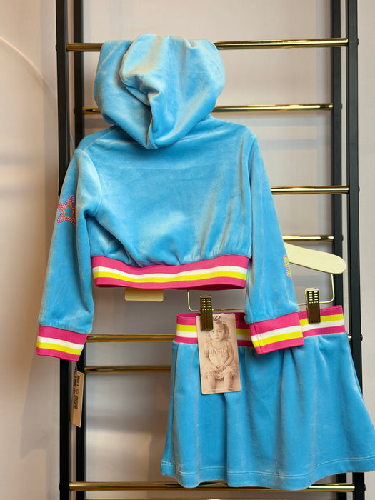 Colorful Skates Hoodie & Skirt Set