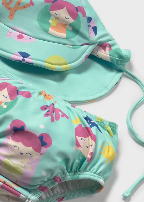 Mermaid 2pc Swim w/ Hat