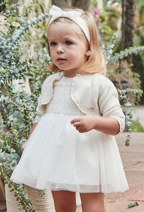 Ivory Tulle Dress & Headband Set