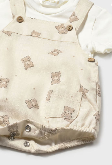 Baby Teddy Bear Short Romper Set