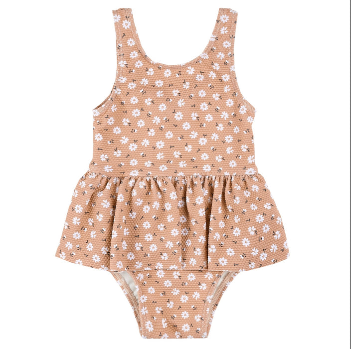 Daisy Ruffle Skirt One-Piece Swimsuit