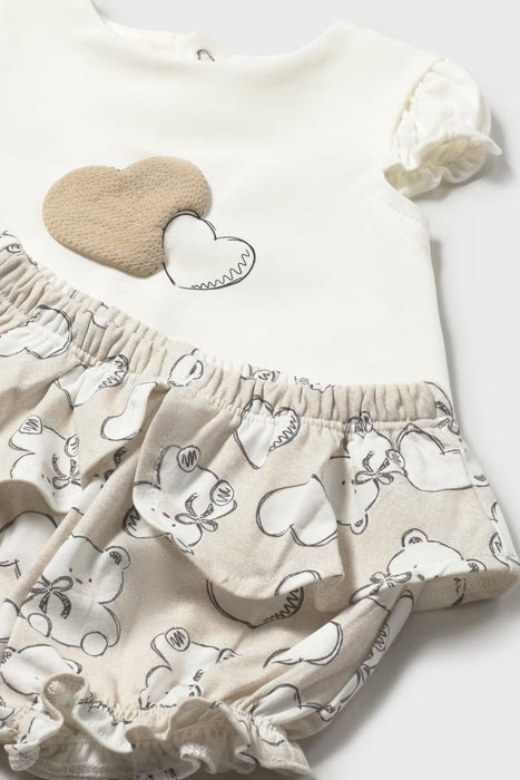 Baby Teddy Heart Tank & Shorts Set