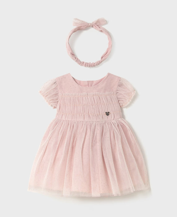 Pink Glitter Dress w/ Headband