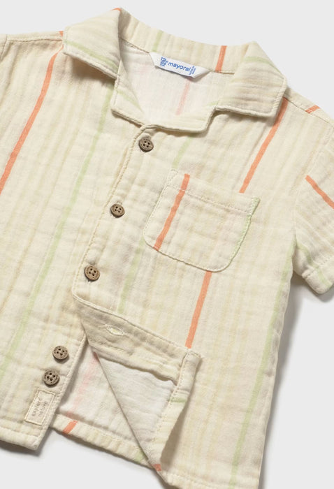 Toddler Stripe Button down & Shorts Set
