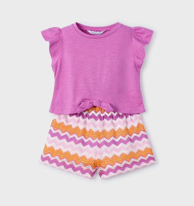 Flutter & Fun Chevron Short Set