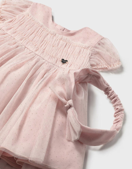 Pink Glitter Dress w/ Headband