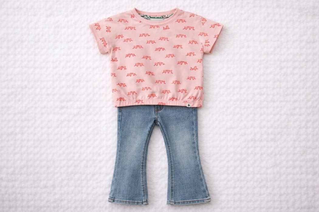 Sweetheart Denim 2-Piece Set