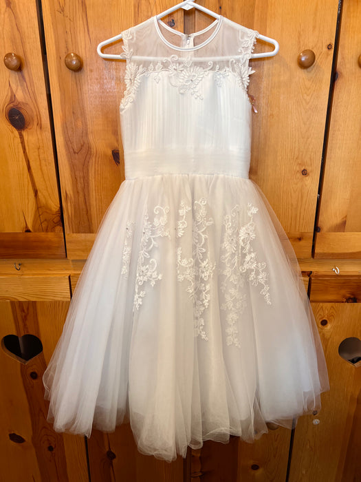 Pleated Tulle Communion Dress