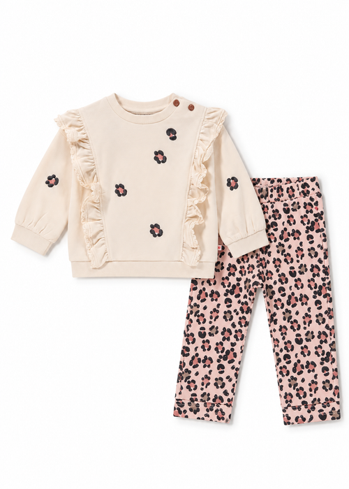 Little Wildflower Leopard Set