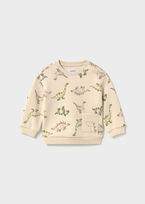 Mayoral Dino Print Sweatsuit, All Over Print