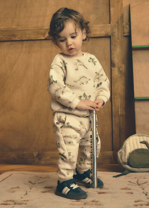 Mayoral Dino Print Sweatsuit, All Over Print
