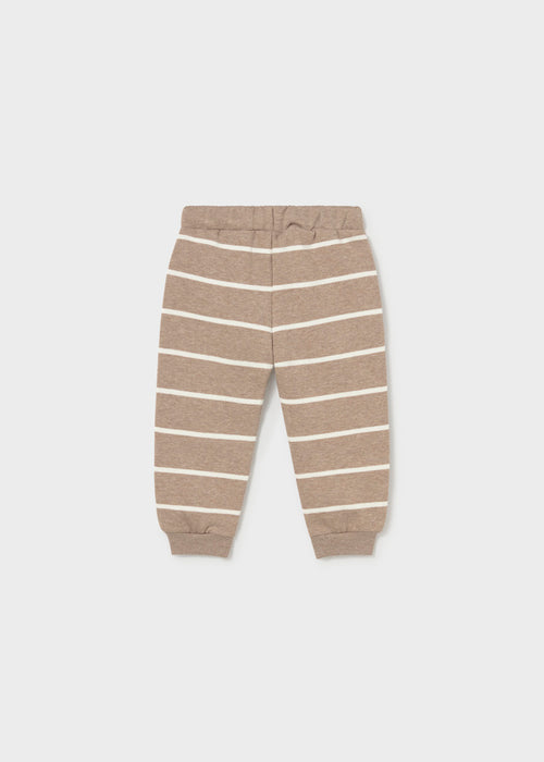 Mayoral Dino Tan Stripe Sweatsuit, Infant