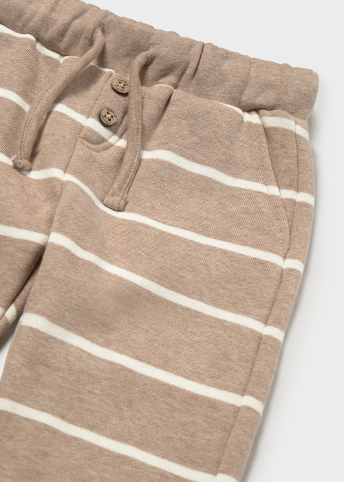 Mayoral Dino Tan Stripe Sweatsuit, Infant