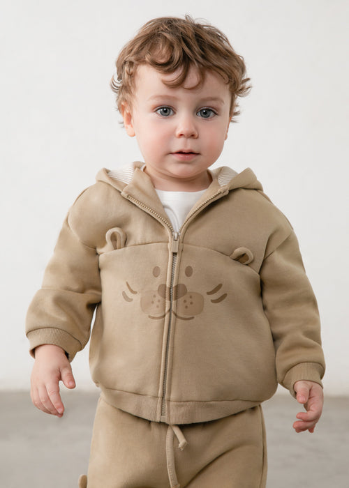 Mayoral Infant Boy Tan Lion Sweatsuit