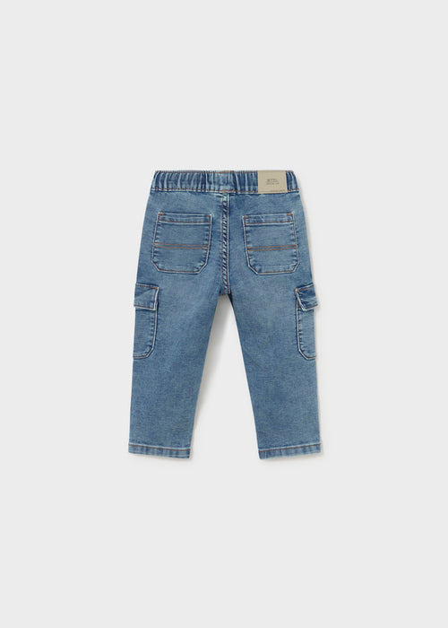 Mayoral Infant Car Sweater and Cargo Denim Set