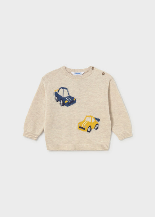 Mayoral Infant Car Sweater and Cargo Denim Set