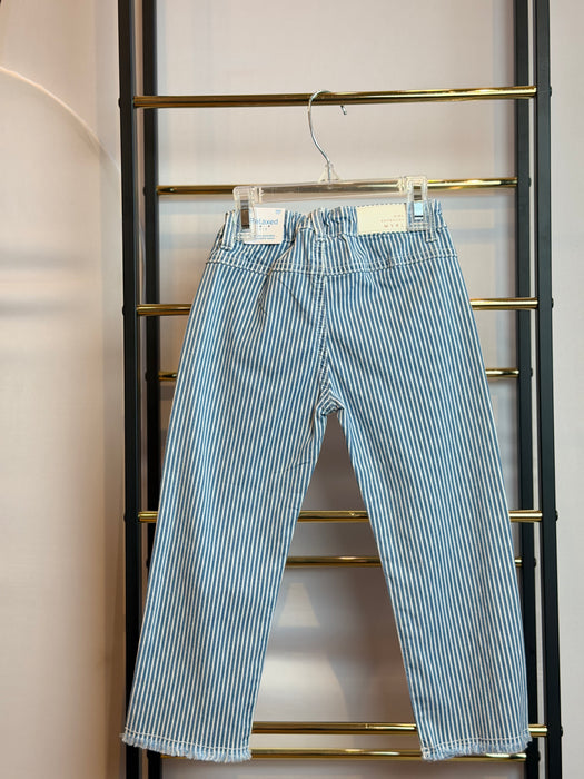 Mayoral Toddler Girl Blue Stripe Long Trousers