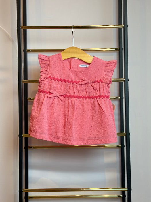 Mayoral Toddler Girl Ruffle Top & Pant Set Geranium