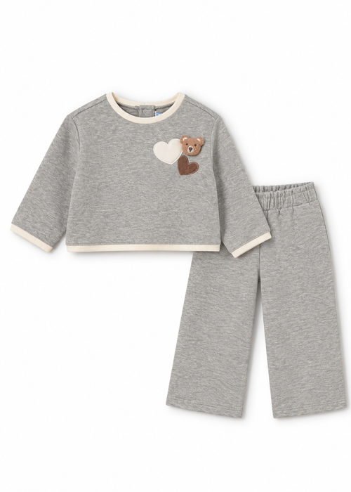 Mayoral Toddler Grey Bear Sweatsuit
