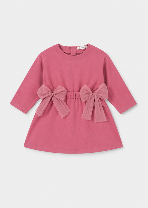 Rosy Double Bow Dress