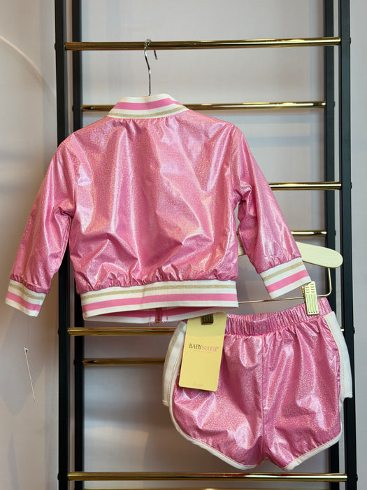Smiley Love Bomber Jacket  Set