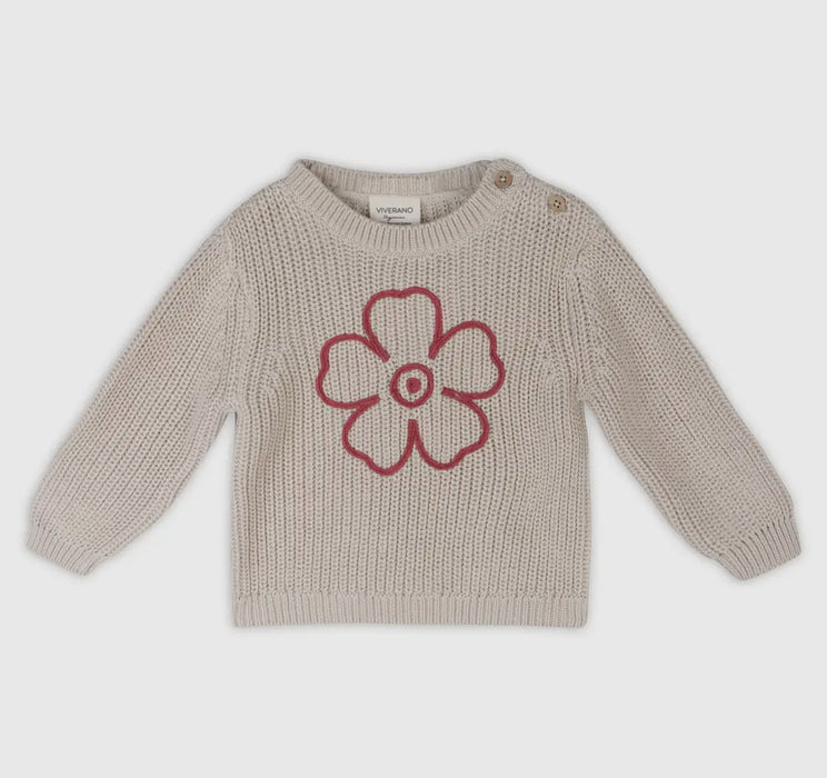 Embroidered Flower Sweater image 0