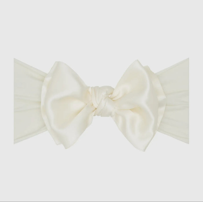 Baby Bling Satin FAB soft nylon headband with satin bow