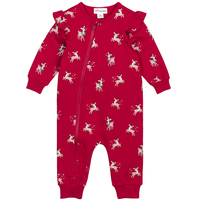Red Reindeer Romper image 0